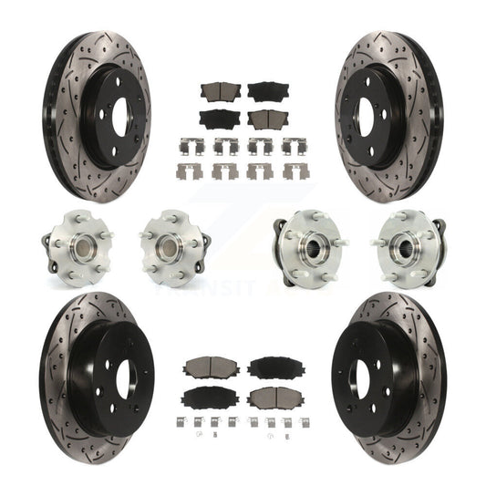 [Avant + Arrière] Kit d'ensemble roulement de roue et moyeu pour 2013-2018 Toyota RAV4 LE avec FWD KBB-119932