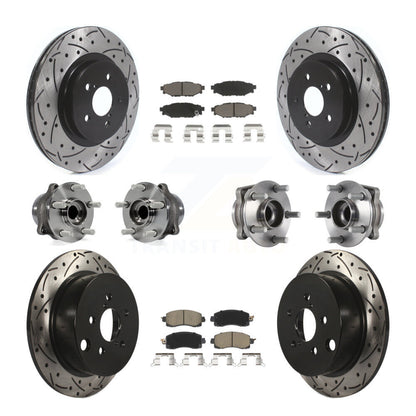 [Avant + Arrière] Kit d'ensemble roulement de roue et moyeu pour Subaru Crosstrek Impreza KBB-119934