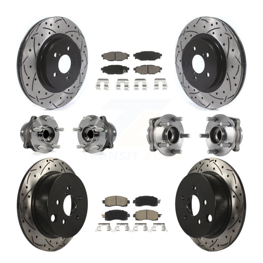 [Avant + Arrière] Kit d'ensemble roulement de roue et moyeu pour Subaru Crosstrek Impreza KBB-119934