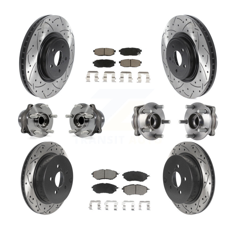 [Avant + Arrière] Kit d'ensemble roulement de roue et moyeu pour Subaru Forester 2.0L KBB-119936