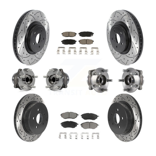 [Avant + Arrière] Kit d'ensemble roulement de roue et moyeu pour Subaru Forester 2.0L KBB-119936