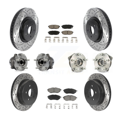 [Avant + Arrière] Kit d'ensemble roulement de roue et moyeu pour 2014 Subaru Forester 2.0L To 01 14 KBB-119940