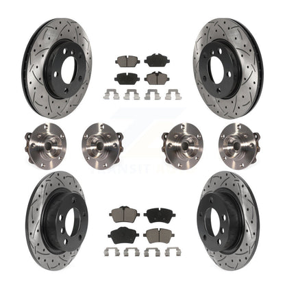 [Avant + Arrière] Kit d'ensemble roulement de roue et moyeu pour 2011 Mini Cooper Countryman AWD avec 294mm Diameter Rotor KBB-119947