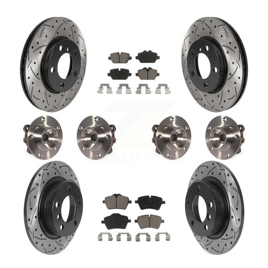 [Avant + Arrière] Kit d'ensemble roulement de roue et moyeu pour 2011 Mini Cooper Countryman AWD avec 294mm Diameter Rotor KBB-119947