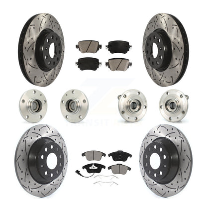 [Avant + Arrière] Kit d'ensemble roulement de roue et moyeu pour 2016-2018 Audi Q3 KBB-119957