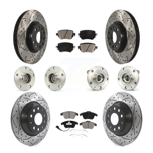 [Avant + Arrière] Kit d'ensemble roulement de roue et moyeu pour 2016-2018 Audi Q3 KBB-119957