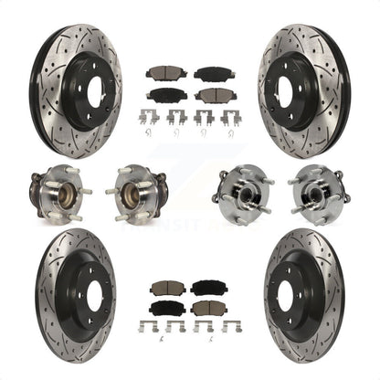 [Avant + Arrière] Kit d'ensemble roulement de roue et moyeu pour 2015 Mazda CX-5 FWD avec Electric Parking KBB-119962 par Transit Auto