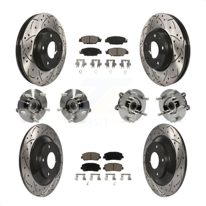 [Avant + Arrière] Kit d'ensemble roulement de roue et moyeu pour 2015 Mazda CX-5 AWD avec Electric Parking KBB-119963 par Transit Auto