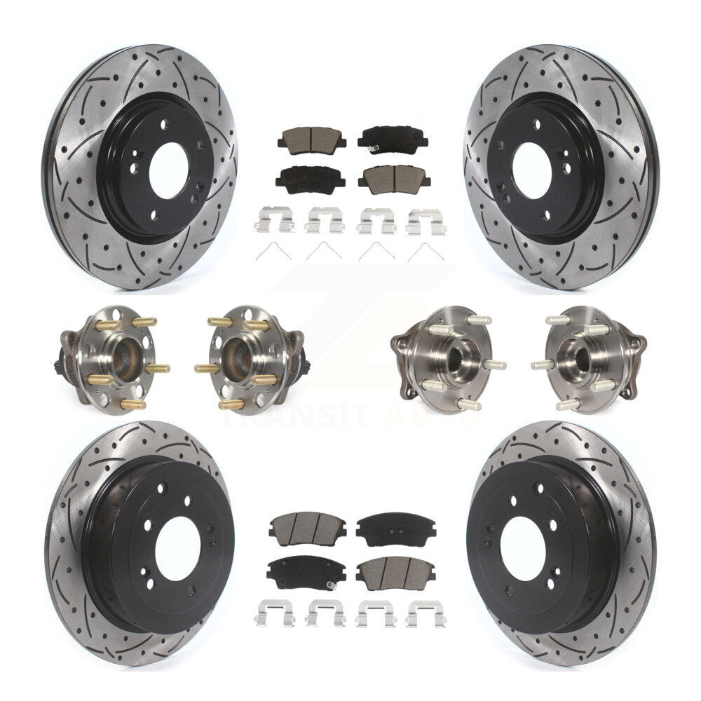 [Avant + Arrière] Kit d'ensemble roulement de roue et moyeu pour Hyundai Tucson Kia Sportage KBB-119965