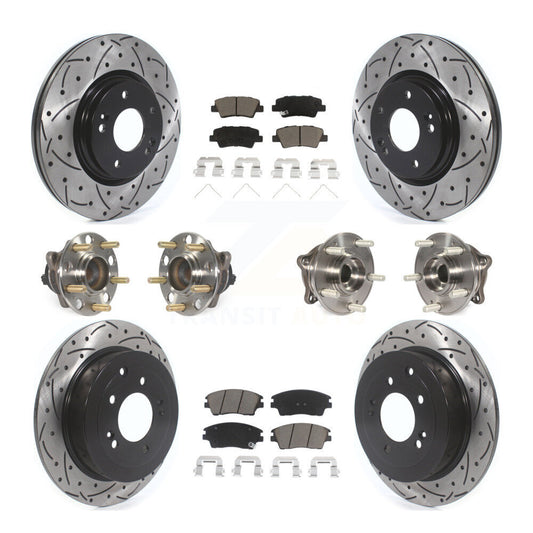 [Avant + Arrière] Kit d'ensemble roulement de roue et moyeu pour Hyundai Tucson Kia Sportage KBB-119965