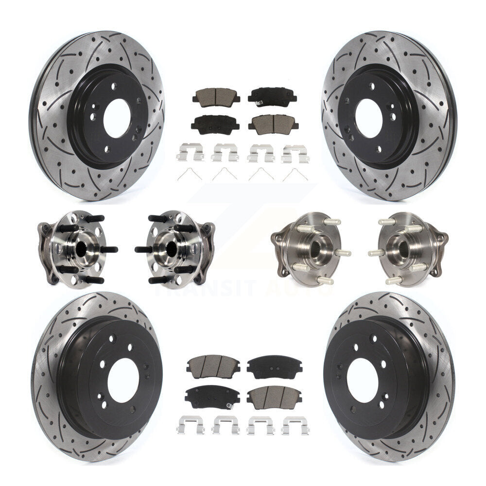 [Avant + Arrière] Kit d'ensemble roulement de roue et moyeu pour Hyundai Tucson Kia Sportage KBB-119967