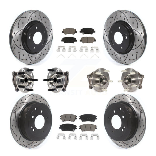 [Avant + Arrière] Kit d'ensemble roulement de roue et moyeu pour Hyundai Tucson Kia Sportage KBB-119967