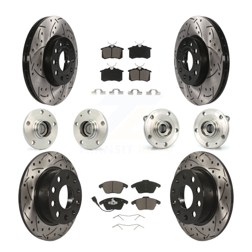 [Avant + Arrière] Kit d'ensemble roulement de roue et moyeu pour Volkswagen Jetta Beetle KBB-119968