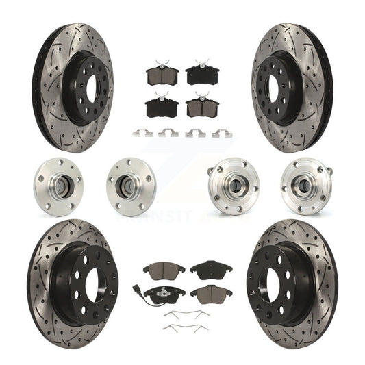 [Avant + Arrière] Kit d'ensemble roulement de roue et moyeu pour Volkswagen Jetta Beetle KBB-119969