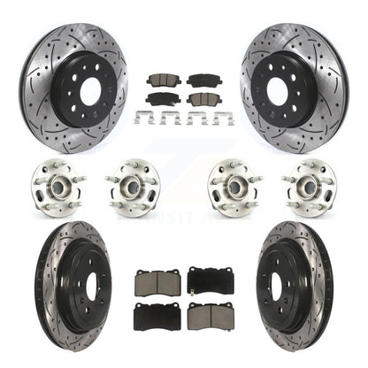 [Avant + Arrière] Kit d'ensemble roulement de roue et moyeu pour Cadillac CTS avec 17" Factory Wheels KBB-119974