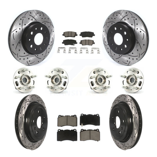 [Avant + Arrière] Kit d'ensemble roulement de roue et moyeu pour Cadillac CTS avec 17" Factory Wheels KBB-119974