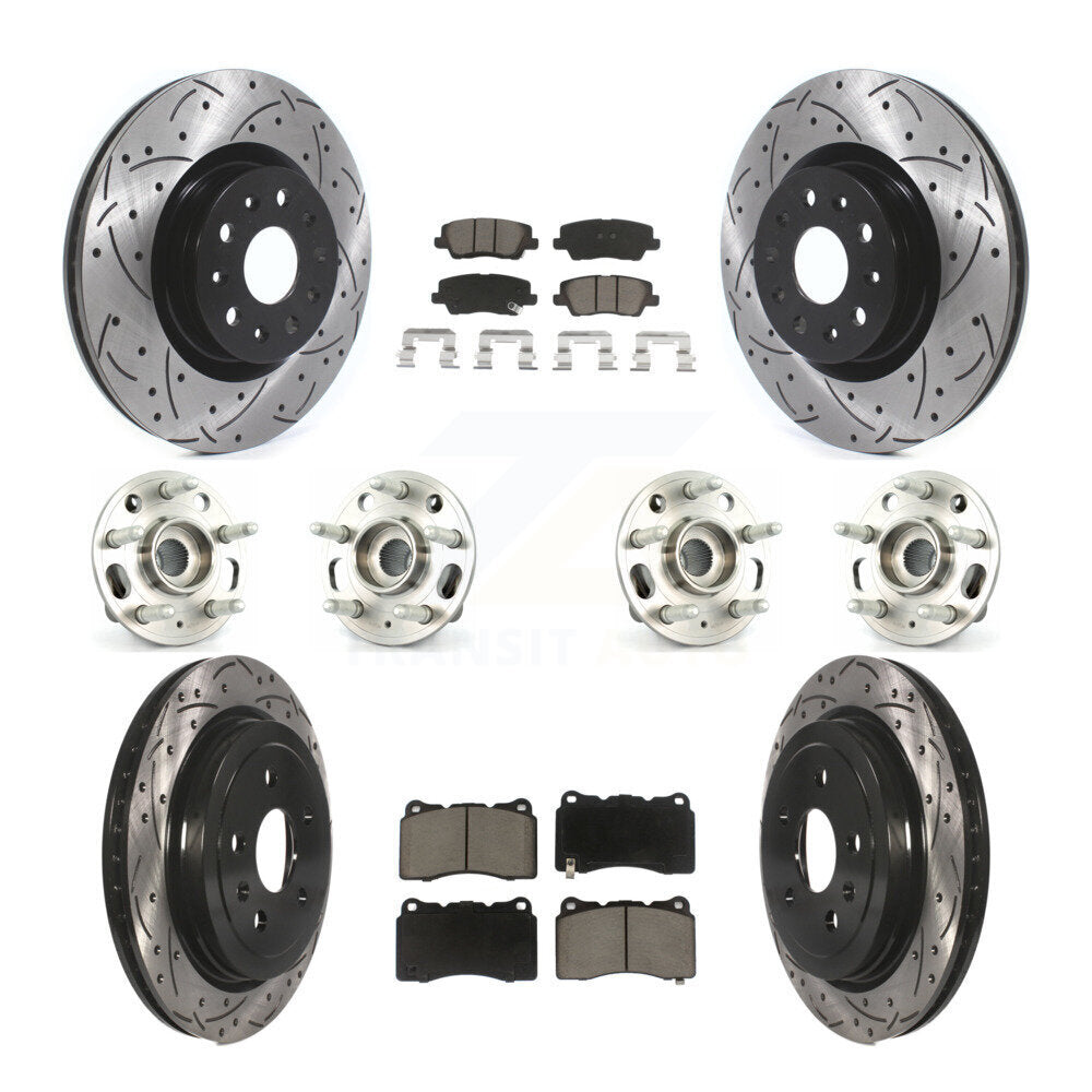 [Avant + Arrière] Kit d'ensemble roulement de roue et moyeu pour Cadillac CTS avec 18" Factory Wheels KBB-119975