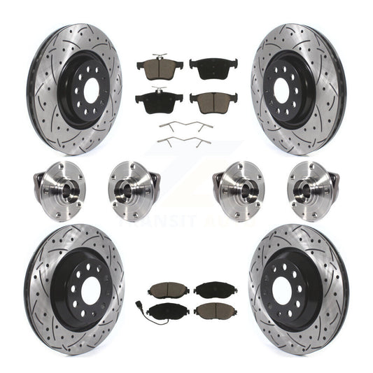 [Avant + Arrière] Kit d'ensemble roulement de roue et moyeu pour Audi Q3 Volkswagen Arteon KBB-119986