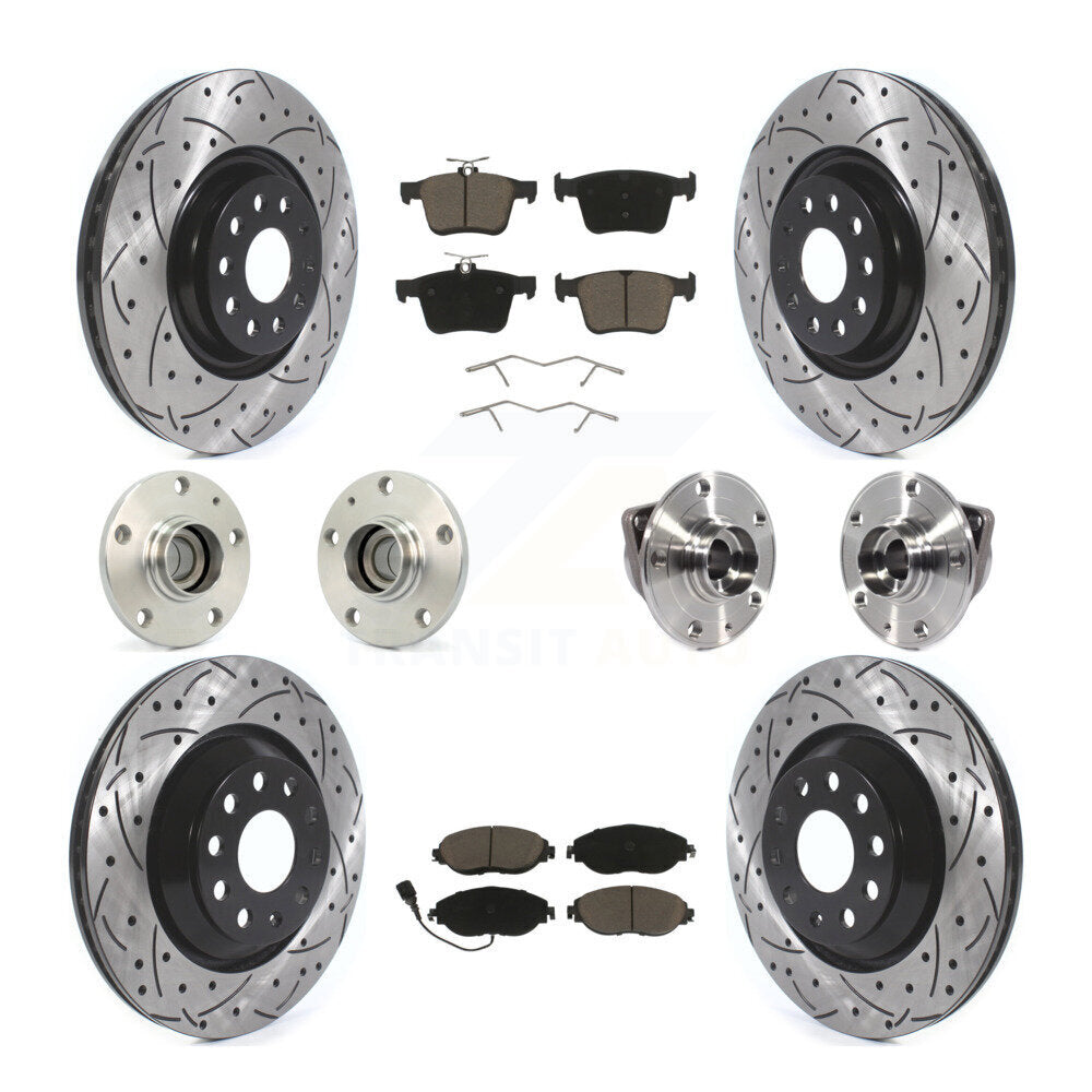 [Avant + Arrière] Kit d'ensemble roulement de roue et moyeu pour 2019-2020 Volkswagen Arteon FWD KBB-119987