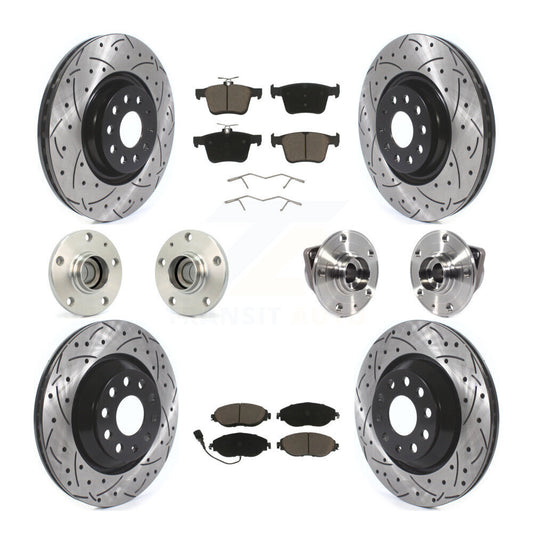 [Avant + Arrière] Kit d'ensemble roulement de roue et moyeu pour 2019-2020 Volkswagen Arteon FWD KBB-119987