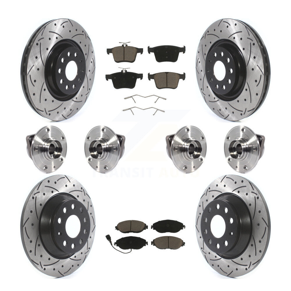 [Avant + Arrière] Kit d'ensemble roulement de roue et moyeu pour Volkswagen Tiguan KBB-119988