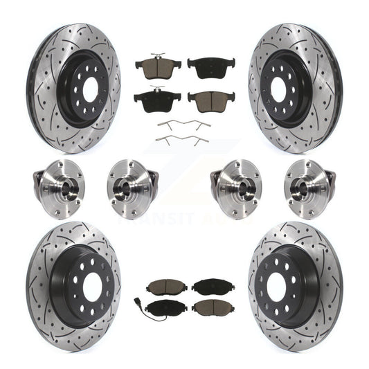 [Avant + Arrière] Kit d'ensemble roulement de roue et moyeu pour Volkswagen Tiguan KBB-119988