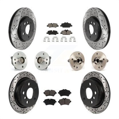 [Avant + Arrière] Kit d'ensemble roulement de roue et moyeu pour 2015 Mini Cooper Convertible avec 2.0L 1.5L avec 294mm Diameter Rotor KBB-119996 par Transit Auto