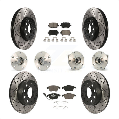 [Avant + Arrière] Kit d'ensemble roulement de roue et moyeu pour 2006-2009 Volkswagen Rabbit 3 Bolt Mounting Flange KBB-120001 par Transit Auto