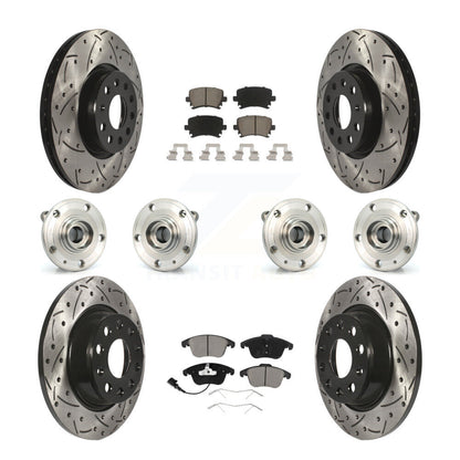 [Avant + Arrière] Kit d'ensemble roulement de roue et moyeu pour Volkswagen Tiguan Audi Q3 Quattro KBB-120002