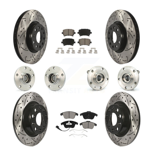 [Avant + Arrière] Kit d'ensemble roulement de roue et moyeu pour Volkswagen Tiguan Audi Q3 KBB-120003