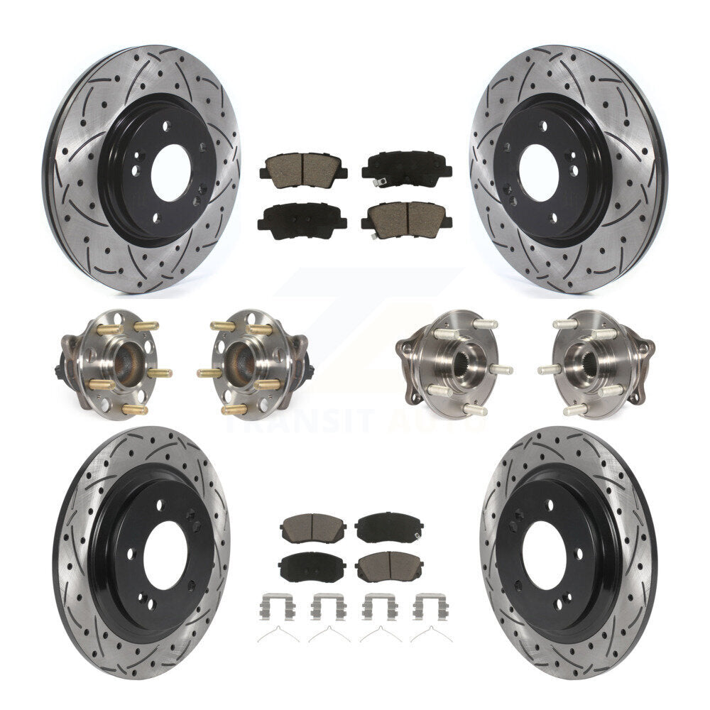 [Avant + Arrière] Kit d'ensemble roulement de roue et moyeu pour Kia Optima avec Electric Parking KBB-120014