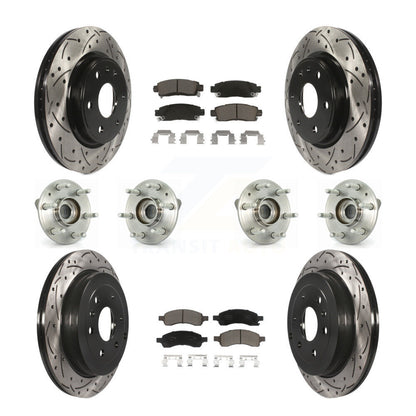 [Avant + Arrière] Kit d'ensemble roulement de roue et moyeu pour Chevrolet Traverse GMC Acadia Buick Enclave Saturn Outlook Limited KBB-120015