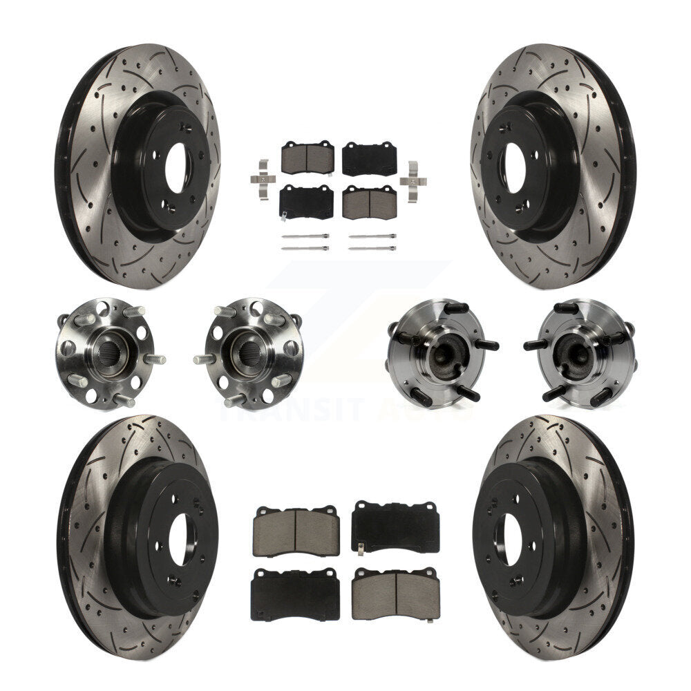 [Avant + Arrière] Kit d'ensemble roulement de roue et moyeu pour Hyundai Genesis Coupe KBB-120017