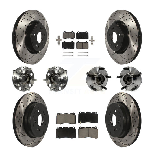 [Avant + Arrière] Kit d'ensemble roulement de roue et moyeu pour Hyundai Genesis Coupe KBB-120017