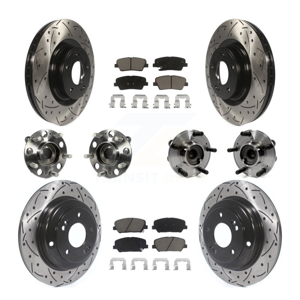 [Avant + Arrière] Kit d'ensemble roulement de roue et moyeu pour Hyundai Genesis Coupe KBB-120018
