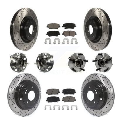 [Avant + Arrière] Kit d'ensemble roulement de roue et moyeu pour Hyundai Genesis Coupe KBB-120018