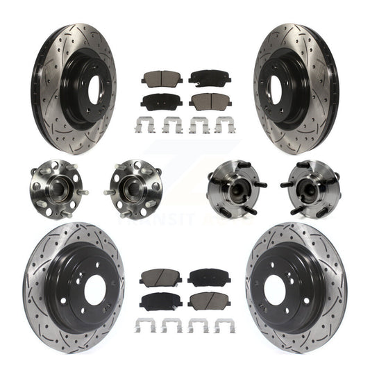 [Avant + Arrière] Kit d'ensemble roulement de roue et moyeu pour Hyundai Genesis Coupe KBB-120018