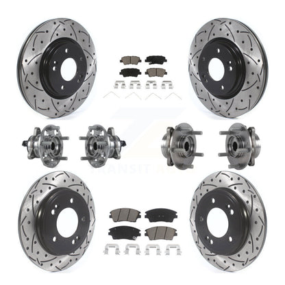 [Avant + Arrière] Kit d'ensemble roulement de roue et moyeu pour Hyundai Elantra 1.6L KBB-120019