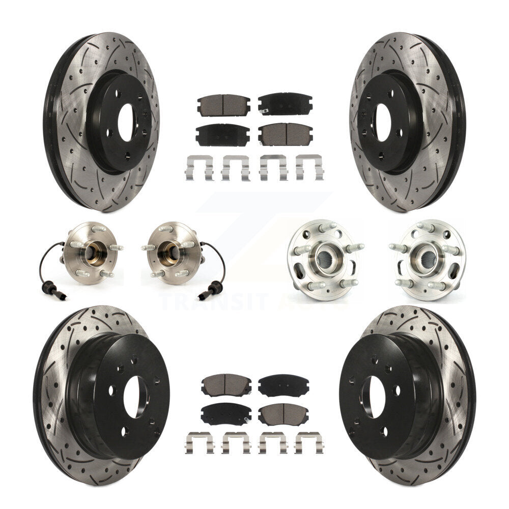 [Avant + Arrière] Kit d'ensemble roulement de roue et moyeu pour 2010-2017 Chevrolet Equinox GMC Terrain KBB-120020