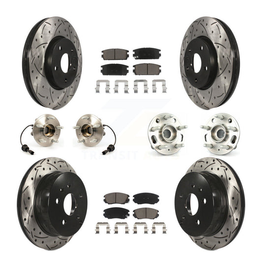 [Avant + Arrière] Kit d'ensemble roulement de roue et moyeu pour 2010-2017 Chevrolet Equinox GMC Terrain KBB-120020