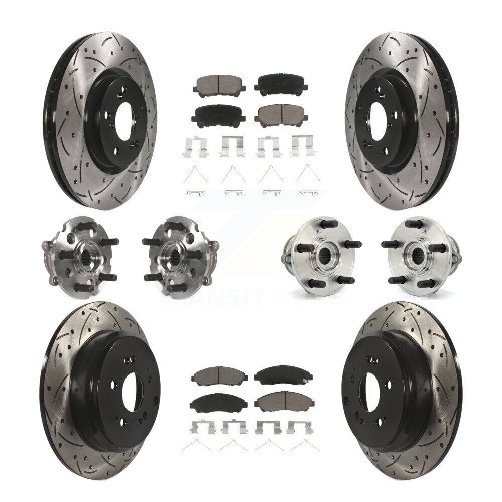 [Avant + Arrière] Kit d'ensemble roulement de roue et moyeu pour Honda Pilot Acura MDX ZDX KBB-120021