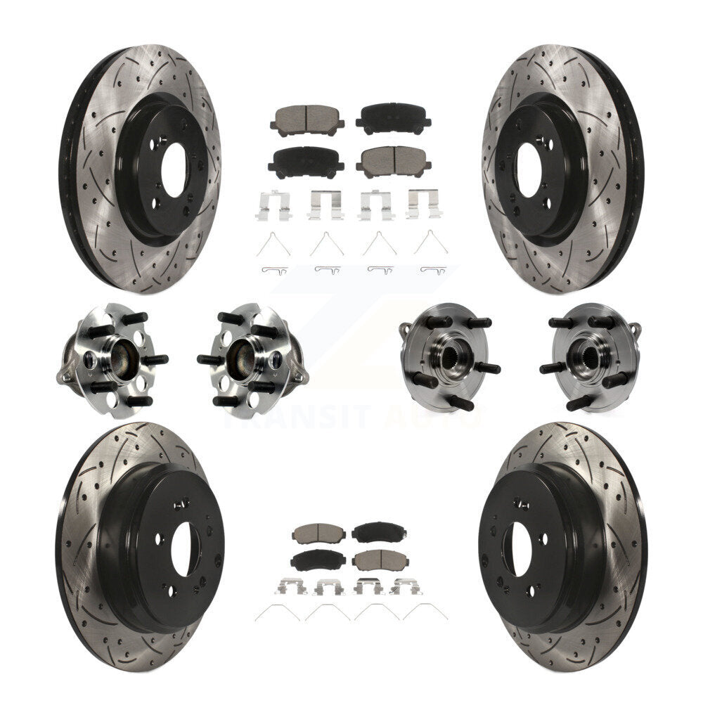 [Avant + Arrière] Kit d'ensemble roulement de roue et moyeu pour 2011-2014 Honda Odyssey KBB-120022