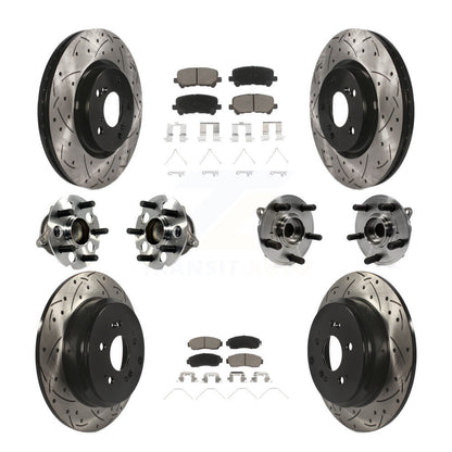 [Avant + Arrière] Kit d'ensemble roulement de roue et moyeu pour 2011-2014 Honda Odyssey KBB-120022