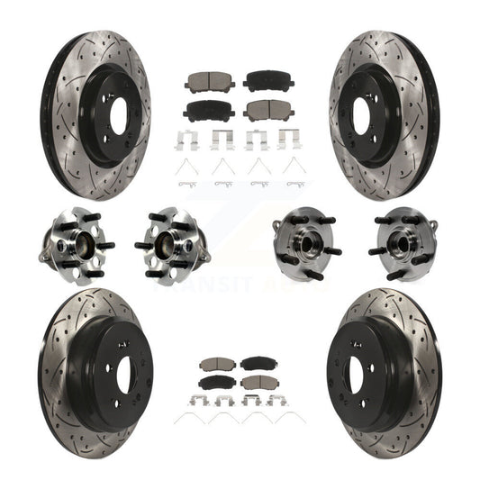 [Avant + Arrière] Kit d'ensemble roulement de roue et moyeu pour 2011-2014 Honda Odyssey KBB-120022
