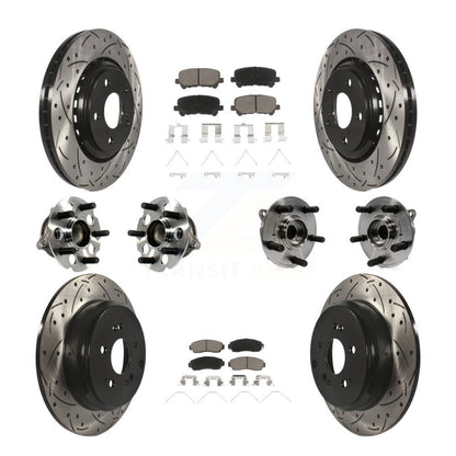 [Avant + Arrière] Kit d'ensemble roulement de roue et moyeu pour 2015-2017 Honda Odyssey KBB-120023