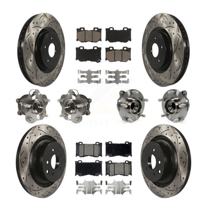 [Avant + Arrière] Kit d'ensemble roulement de roue et moyeu pour INFINITI G37 Nissan 370Z Q60 KBB-120024