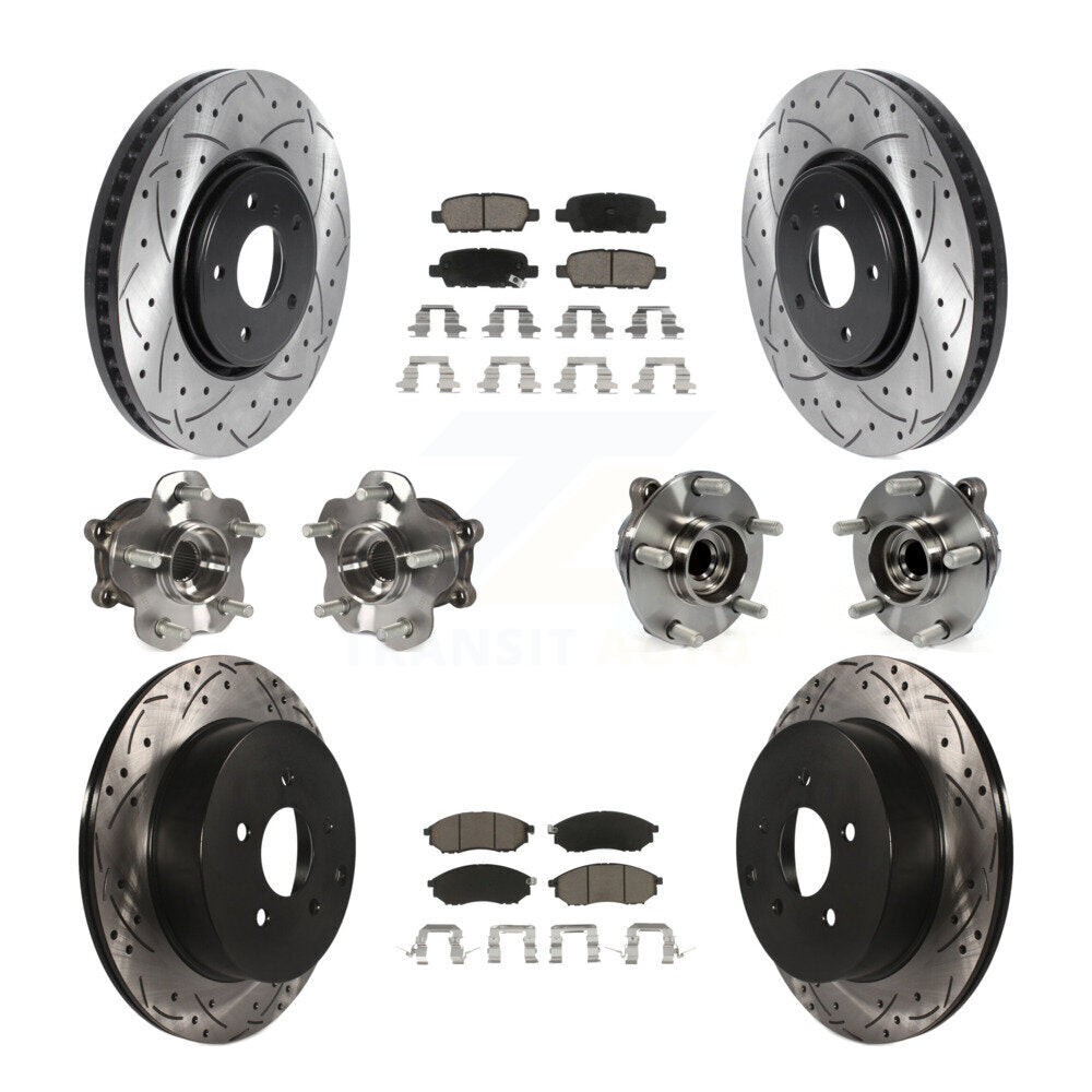 [Avant + Arrière] Kit d'ensemble roulement de roue et moyeu pour INFINITI FX35 QX70 KBB-120037
