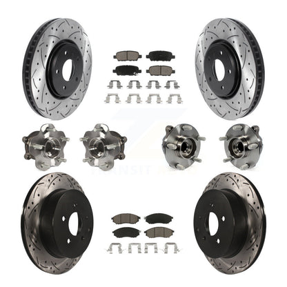[Avant + Arrière] Kit d'ensemble roulement de roue et moyeu pour INFINITI FX35 QX70 KBB-120037