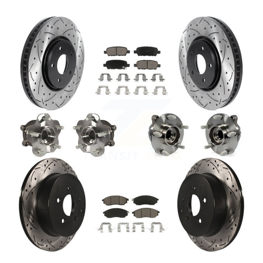 [Avant + Arrière] Kit d'ensemble roulement de roue et moyeu pour INFINITI FX35 QX70 KBB-120037