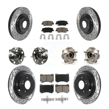 [Avant + Arrière] Kit d'ensemble roulement de roue et moyeu pour Hyundai Genesis 4.6L KBB-120047